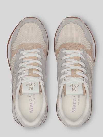 Marc O'Polo Sneakersy o niskim kroju ze skóry i recyklingowanego poliestru model 'MAXIMA' Jasnoszary 3