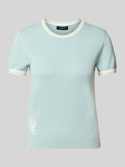 Lauren Ralph Lauren T-Shirt in Strick-Optik Bleu 2