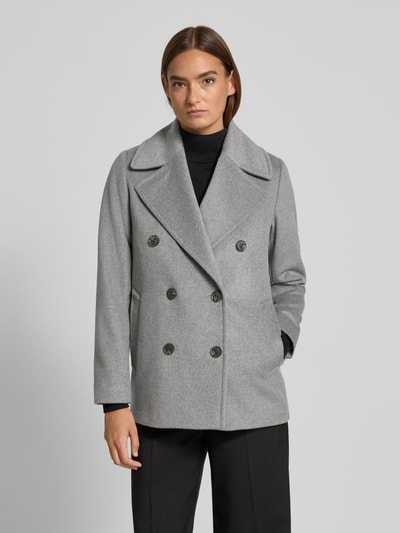 Lauren Ralph Lauren Regular fit jack van wolmix met kasjmier Middengrijs - 4