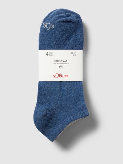 s.Oliver RED LABEL Sneakersocken mit Stretch-Anteil im 4er-Pack Blau 3