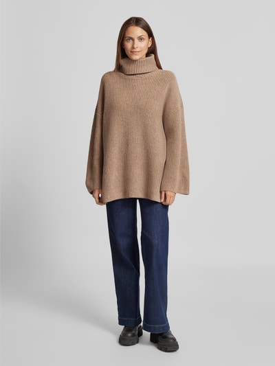 Selected Femme Strickpullover mit Turtleneck Modell 'MARY' Beige 1