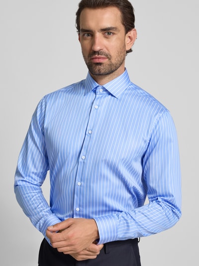 SEIDENSTICKER REGULAR FIT Koszula biznesowa o kroju regular fit z kołnierzykiem typu kent Błękitny 3