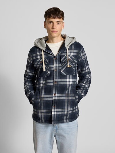 Superdry Regular Fit Hemdjacke mit Brusttaschen Marine 4