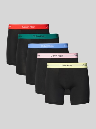 Calvin Klein Underwear Trunks mit elastischem Logo-Bund im 5er-Pack Black 1