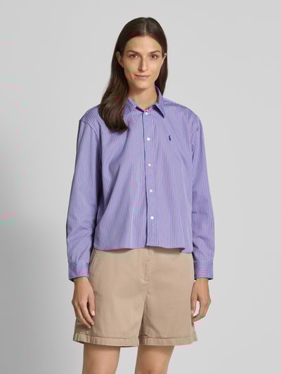 Polo Ralph Lauren Regular Fit Hemdbluse mit Logo-Stitching Lavender 4