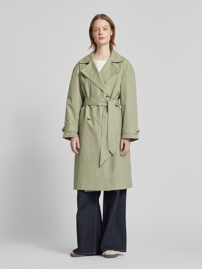 B.Young Trenchcoat mit Bindegürtel Modell 'Calea' Gruen 4