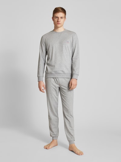 HOM Sweatpants in unifarbenem Design Mittelgrau Melange 1