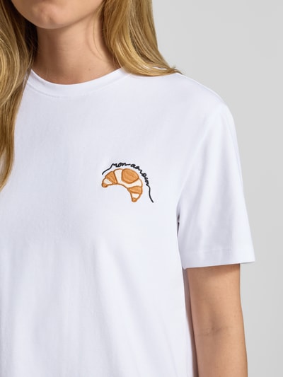 Vila T-shirt met motiefprint, model 'NORA' Offwhite - 3