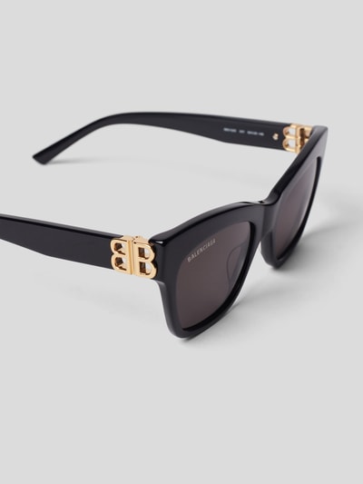 Balenciaga Sonnenbrille mit Brand-Detail Black 3