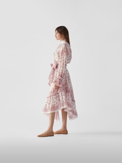 Alexandre Vauthier Blusenkleid mit floralem Allover-Muster Rose 4