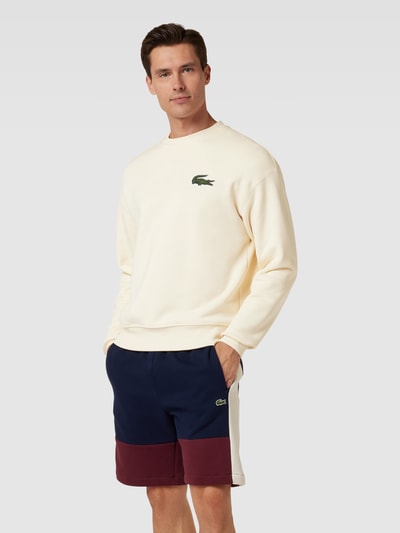 Lacoste Sweatshirt mit Logo-Stitching Offwhite 4