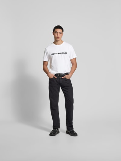 Moose Knuckles Regular fit T-shirt van katoen Wit - 1