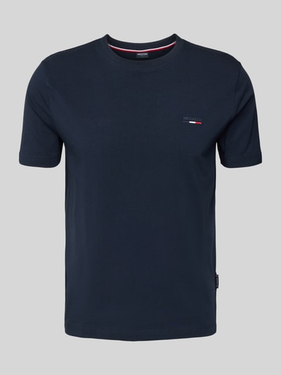 HECHTER PARIS T-shirt met labelprint Marineblauw - 2