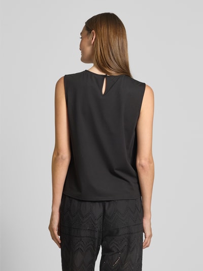 Christian Berg Woman Selection Top bluzkowy o kroju regular fit z haftem angielskim Czarny 5