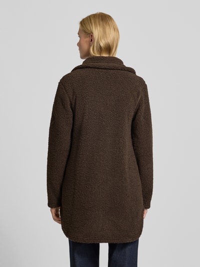 Didriksons Loose fit jack van teddybont, model 'Umi' Donkerbruin - 5