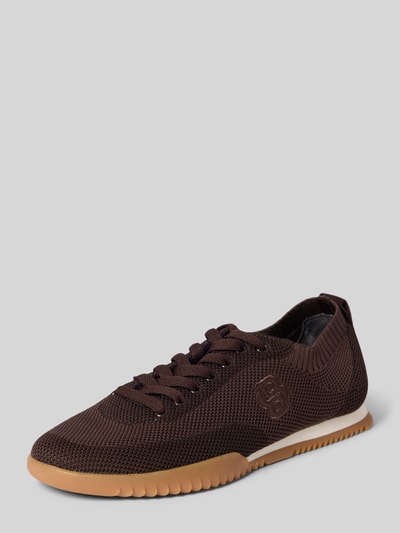 BOSS Sneakersy typu low top w optyce siateczki model 'CARLYNN' Ciemnobrązowy 1