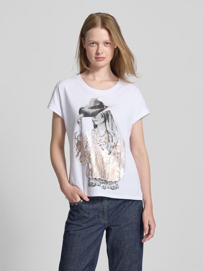 Betty Barclay Regular fit T-shirt met motiefprint, model 'Juli' Wit - 4