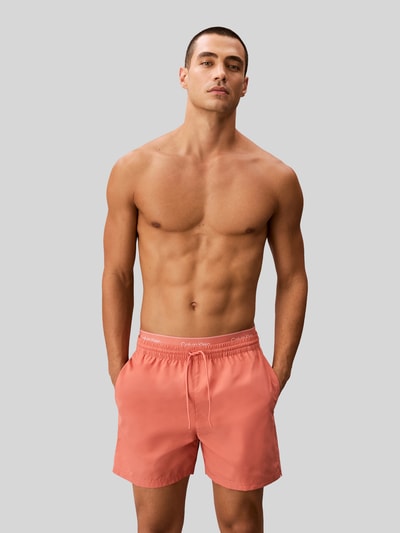 Calvin Klein Underwear Badeshorts mit Logo Bund Apricot 4