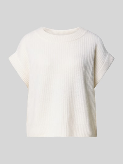 Herzensangelegenheit Gebreide spencer van een mix van kasjmier en katoen Offwhite - 2