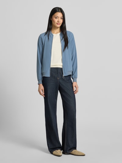 VERO MODA Regular Fit Blouson mit Reißverschluss-Detail Rauchblau 1