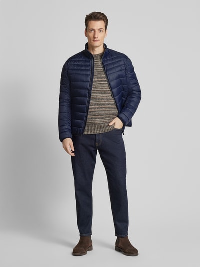 Christian Berg Men Steppjacke mit Stehkragen Marine 1