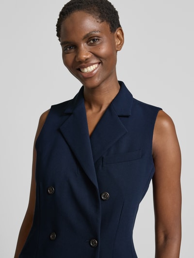 Lauren Ralph Lauren Minikleid mit Reverskragen und Pattentaschen Modell 'KEVONNA' Marine 3