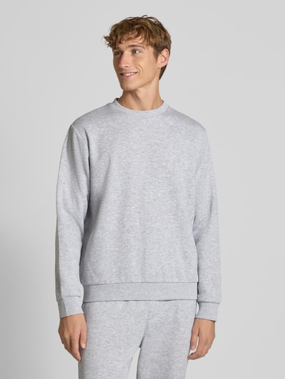 Jack & Jones Sweatshirt mit Rundhalsausschnitt Modell 'BRADLEY' Hellgrau Melange 4