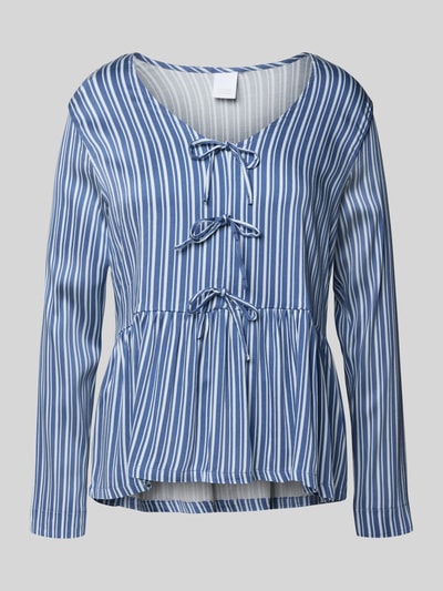 CCDK Copenhagen Bluzka o kroju regular fit z ozdobnymi kokardami model ‘Bea’ Niebieski 1