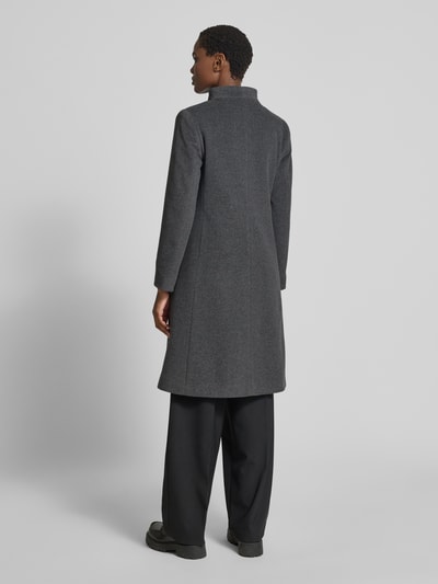 ICONS Cinzia Rocca Mantel mit Kaschmir-Anteil Mittelgrau Melange 5