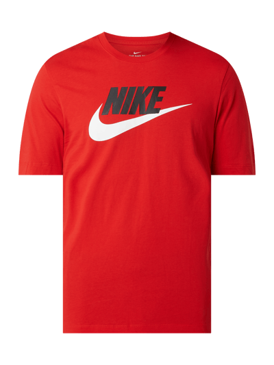 Nike T-shirt z nadrukiem z logo Czerwony 2