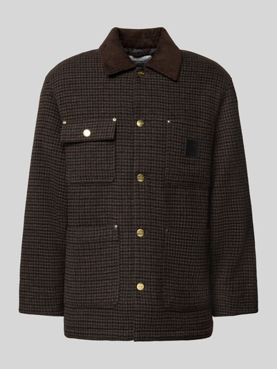 Carhartt Work In Progress Kurtka z kołnierzykiem typu kent Ciemnobrązowy 2