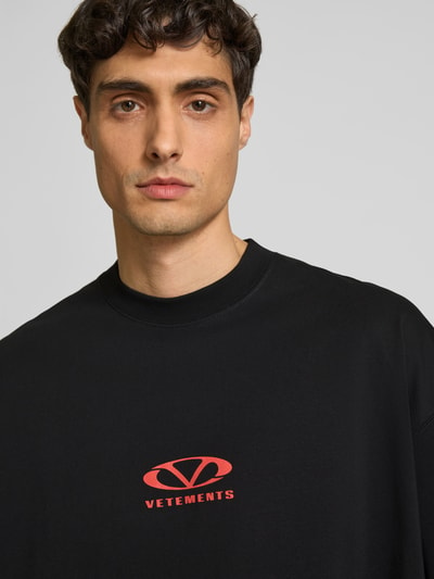 VETEMENTS Oversized T-Shirt aus Baumwolle Black 3