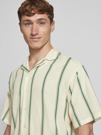 Redefined Rebel Vrijetijdsoverhemd met reverskraag, model 'HOWIE' Offwhite - 3