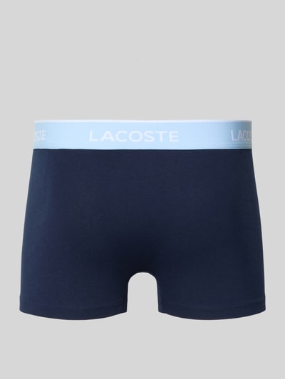 Lacoste Obcisłe bokserki o kroju slim fit z mieszanki bawełny w zestawie 5 szt. Granatowy 3