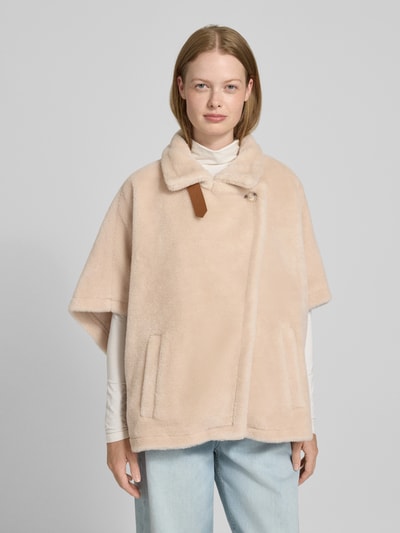 Marella Kurtka o kroju oversized ze sztucznego futra model ‘GESSO’ Piaskowy 4