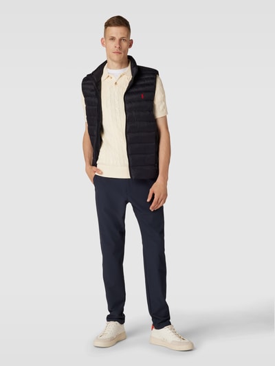 Polo Ralph Lauren Poloshirt mit kurzer Knopfleiste Offwhite 1