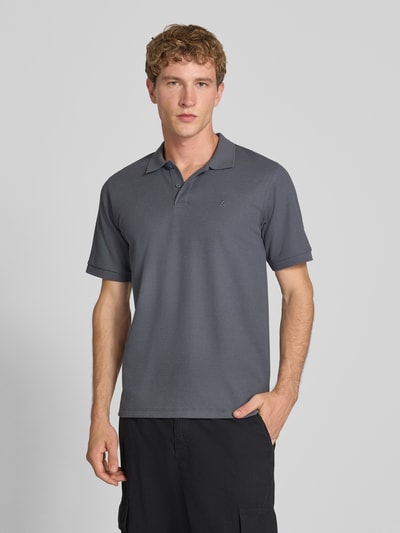 JACK & JONES koszulka polo o kroju slim fit z wyhaftowanym logo model 'AUSTIN' Antracytowy 4