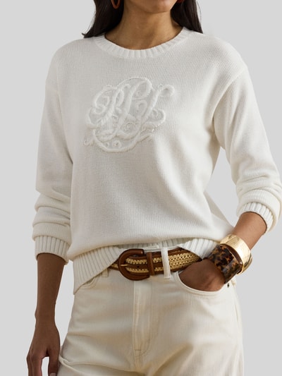 Lauren Ralph Lauren Bluza z wyhaftowanym logo Biały 3