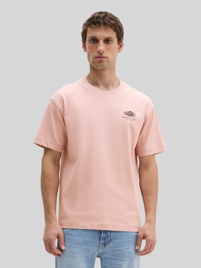 Marc O'Polo Loose Fit T-Shirt aus reiner Baumwolle mit Rücken-Print Rose 4