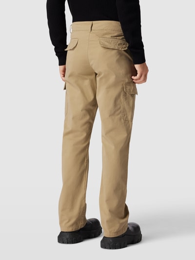 URBAN CLASSICS Straight Leg Fit Cargohose in unifarbenem Design Sand 5