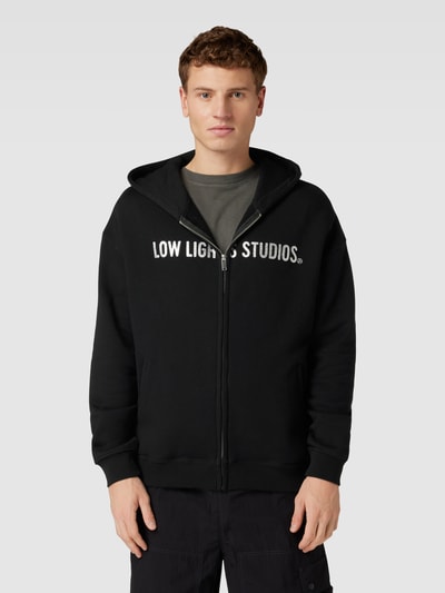 Low Lights Studios Sweatjacke mit Label-Print Modell Black 4