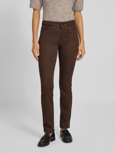 Brax Straight Fit Jeans im 5-Pocket-Design Modell 'STYLE.SHAKIRA' Dunkelbraun 4