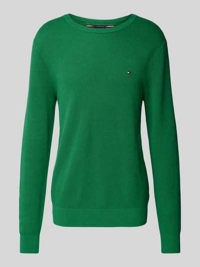 Tommy Hilfiger Gebreide pullover met logostitching Lichtgroen - 2