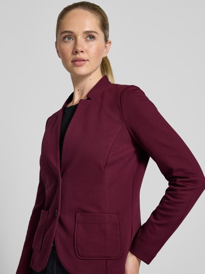 Tom Tailor Regular fit korte blazer in gestructureerde look Bordeaux - 3