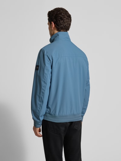 Tom Tailor Comfort Fit Blouson mit geripptem Rumpfabschluss Jeansblau 5