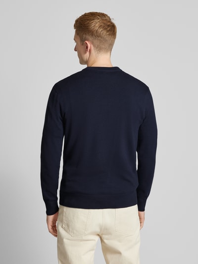 Tom Tailor Denim Gebreide pullover met ronde hals Donkerblauw - 5