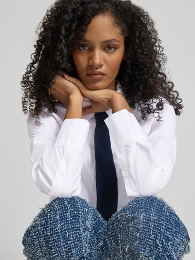 Closed Hemdbluse mit verdeckter Knopfleiste Weiss 3