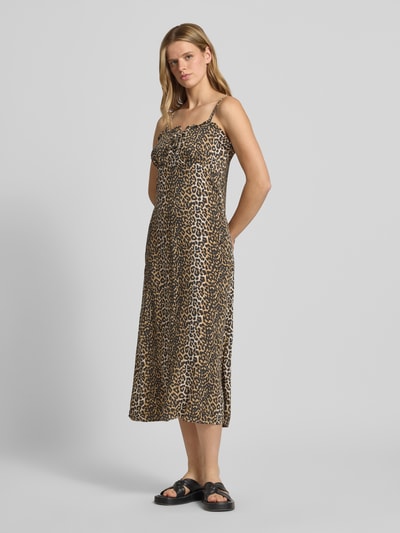 ONLY Ausgestelltes Freizeitkleid aus reiner Viskose Modell 'BRENNA' Sand 1