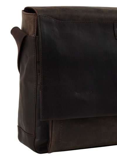 Strellson Messenger Bag aus Leder Modell 'Jeremy' Dunkelbraun 5