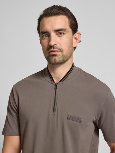 ARMANI EXCHANGE Poloshirt met korte ritssluiting Middengrijs - 3